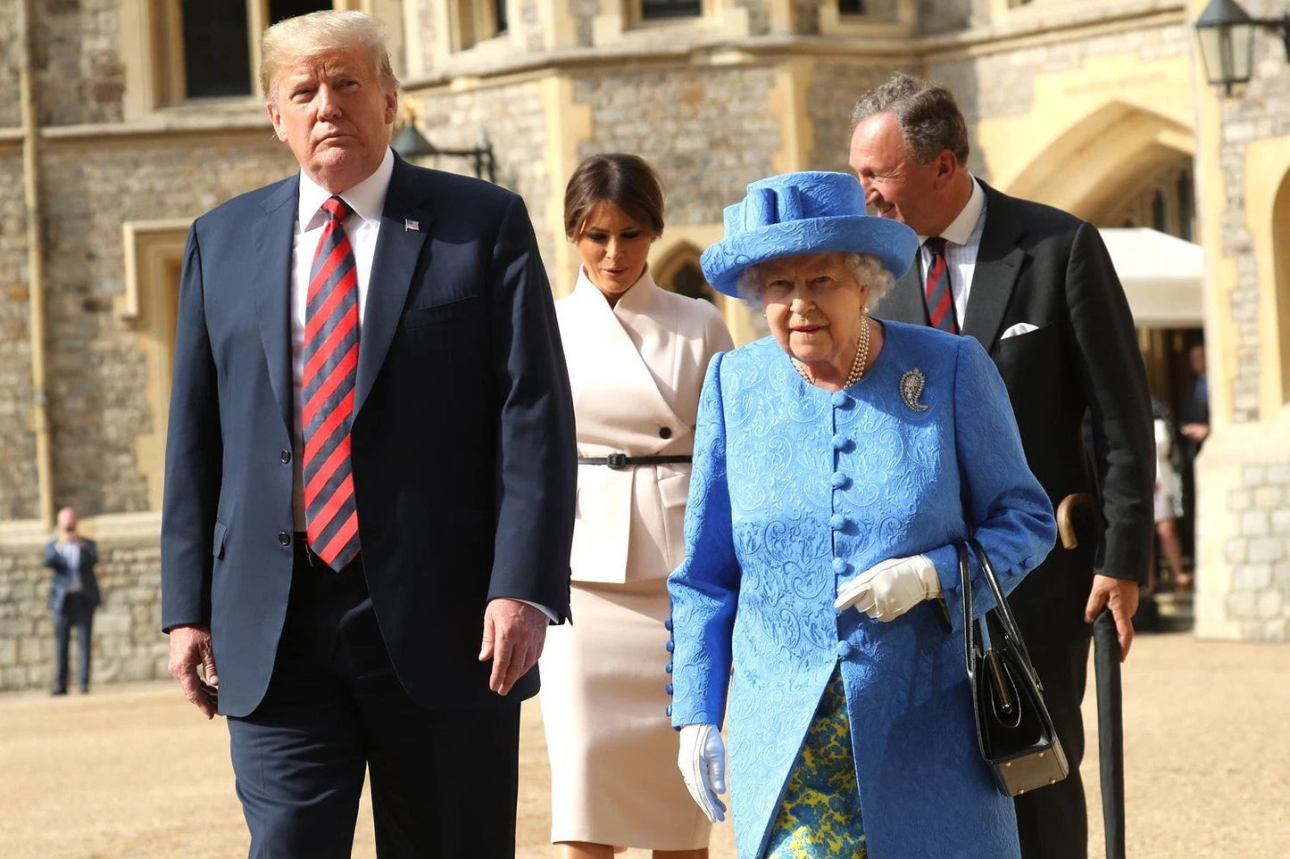 Melania & Donald Trump & Queen Elizabeth & Phillip Picture Photo Print