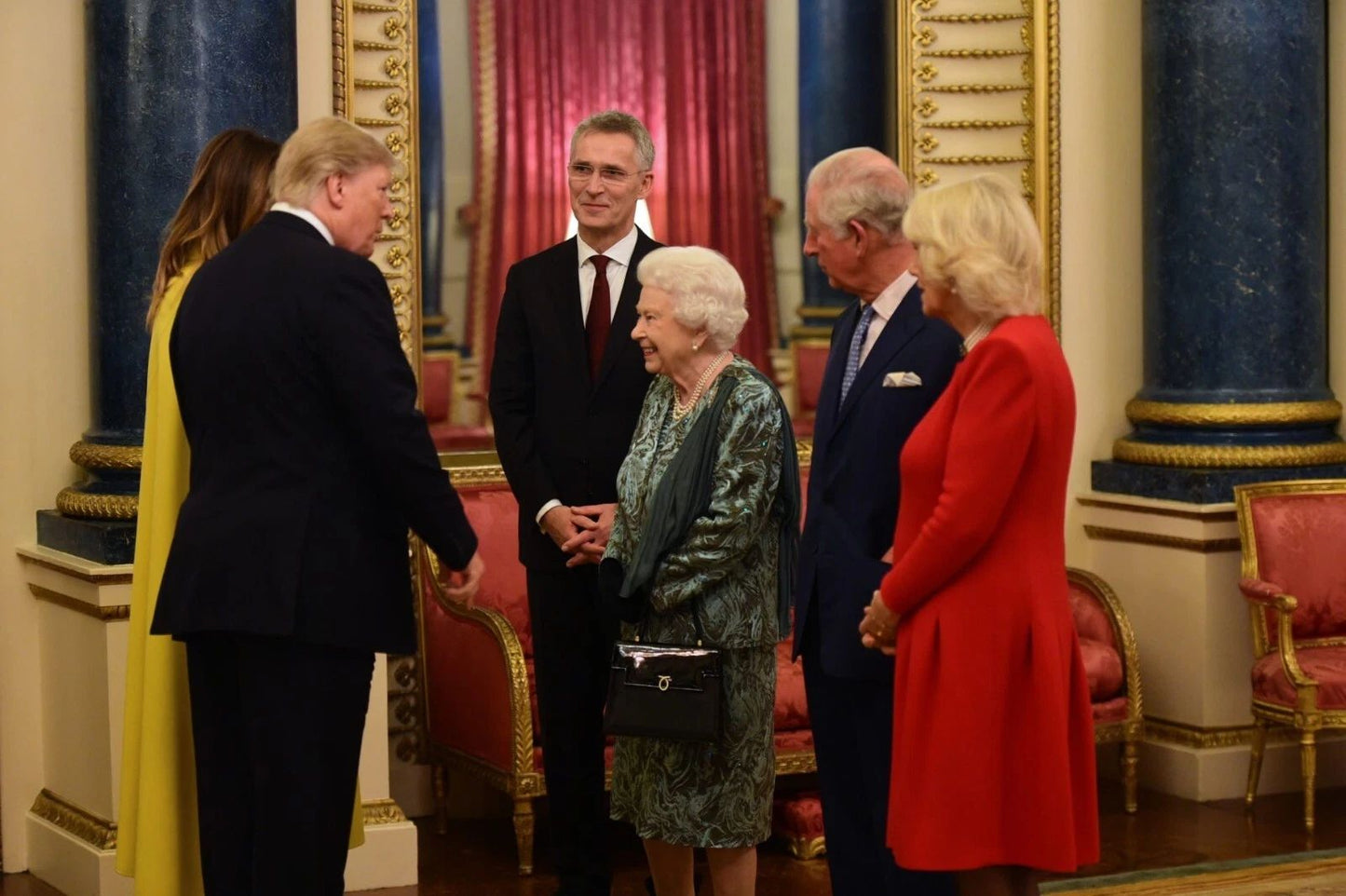 Melania & Donald Trump & Queen Elizabeth & Prince Phillip Picture Photo