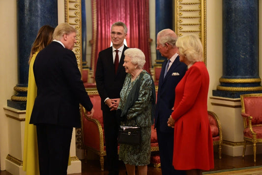 Melania & Donald Trump & Queen Elizabeth & Prince Phillip Picture Magnet