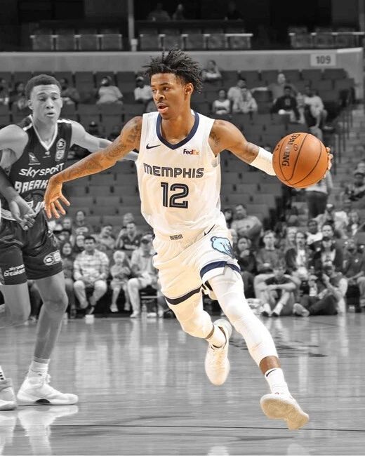 Memphis Grizzlies Ja Morant Glossy Magnet Spotlight Basketball Magnet