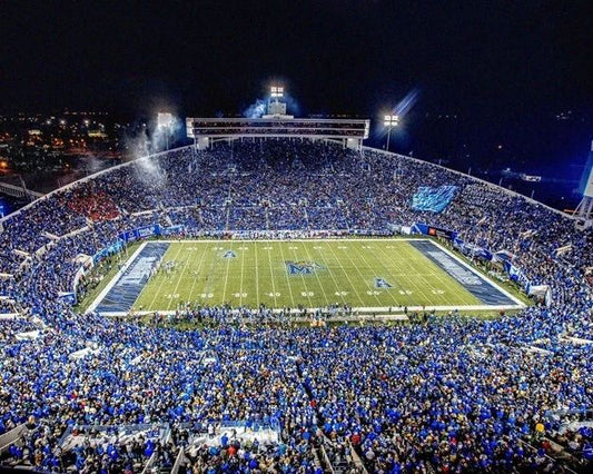Memphis Tigers Liberty Bowl Stadium Glossy Keychain Interior Print