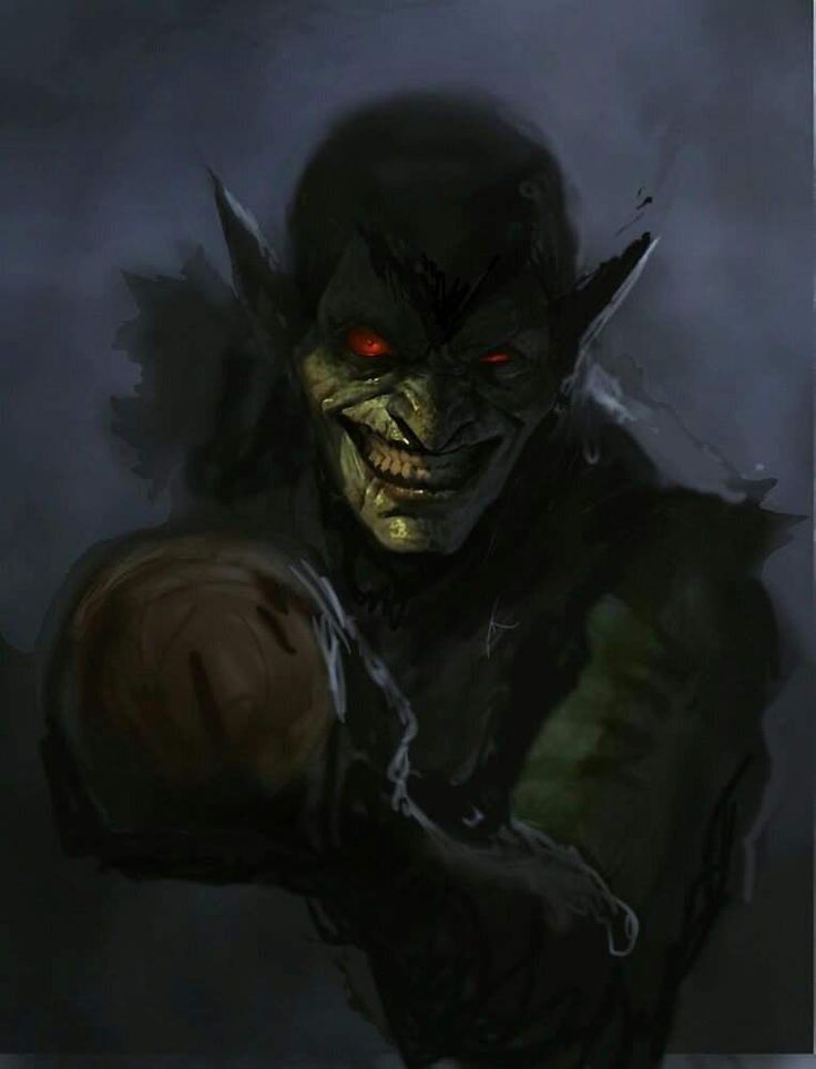 Menacing Goblin Portrait Print Poster