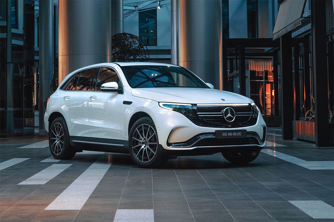 Mercedesbenz Eqc 400 4Matic Amg White Urban Car Home Decor Jigsaw Puzzle