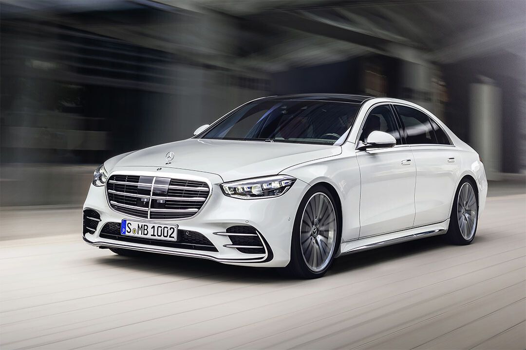 Mercedesbenz Sklasse Lang Amg Line White Art Indoor Decor Jigsaw Puzzle