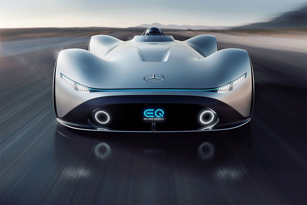 Mercedes Benz Vision Eq Silver Arrow Luxury Car Jigsaw Puzzle