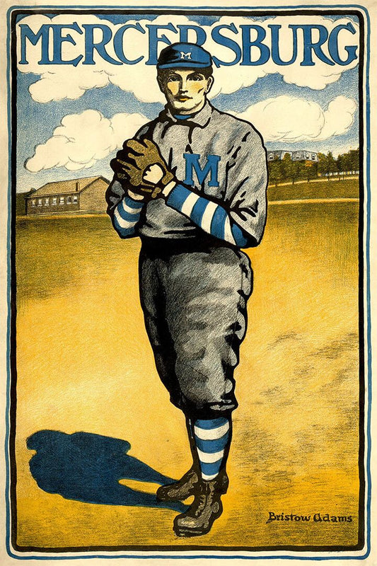 Mercersburg 1903 Vintage Style Baseball Jigsaw Puzzle