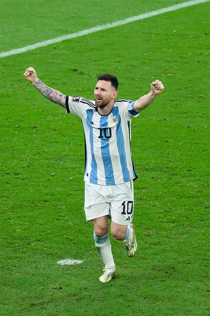Messi Celebration Argentina Football Soccer Fans Jigsaw Puzzle