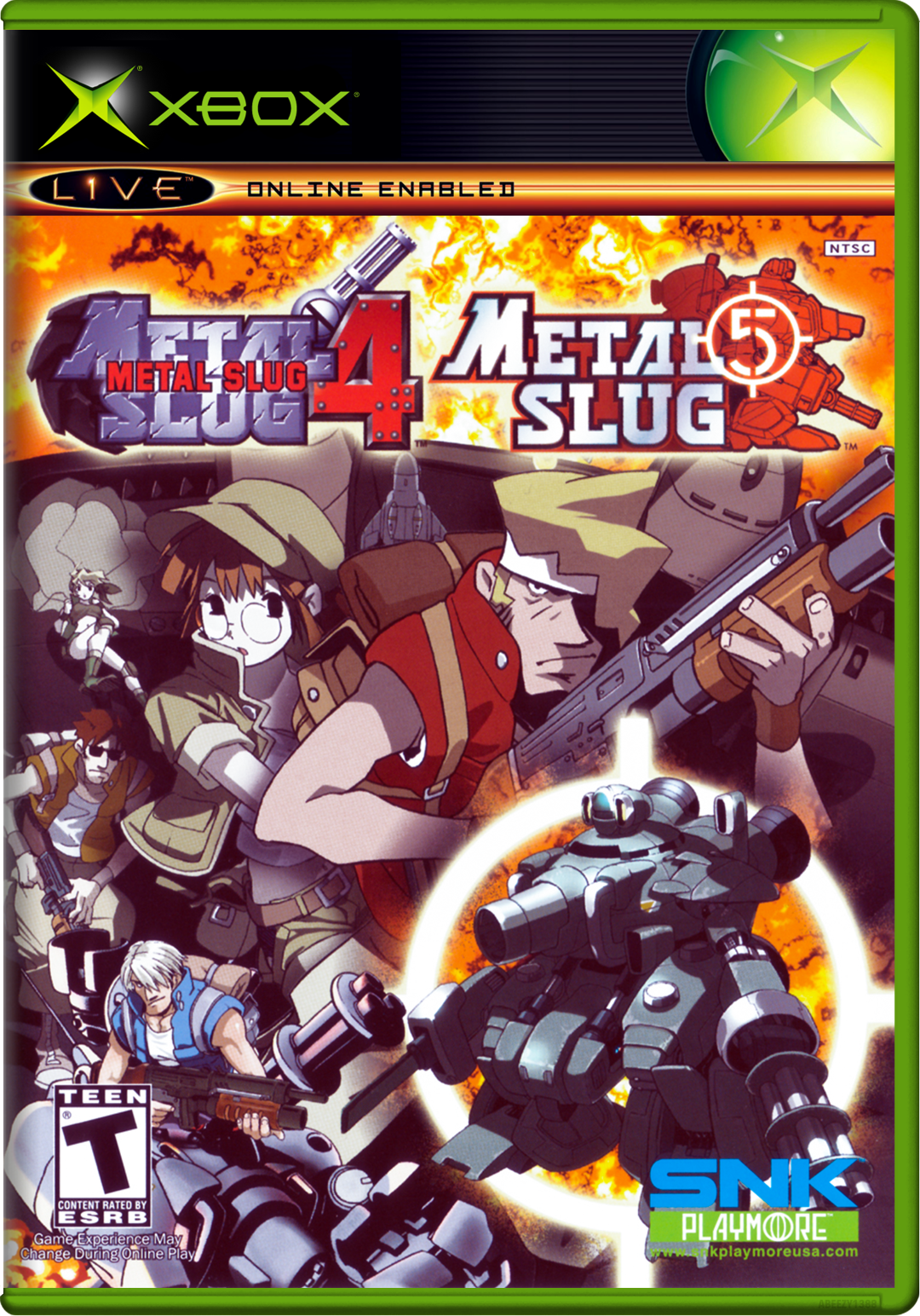 Metal Slug 4 & 5 (Usa, Europe) Xbox Print Poster
