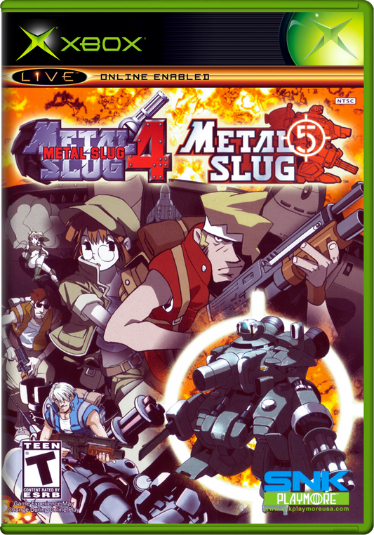 Metal Slug 4 & 5 (Usa, Europe) Xbox Print Poster