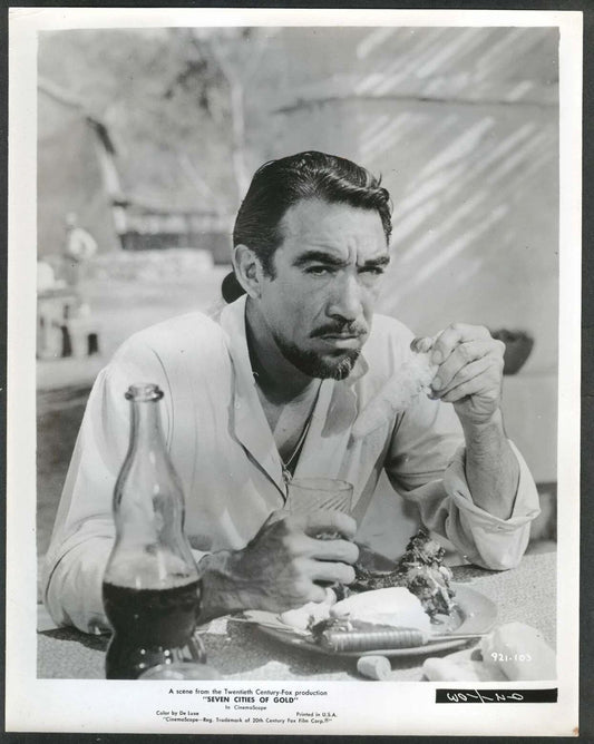 Mexican American Actor Anthony Quinn Classic Retro Picture Photo