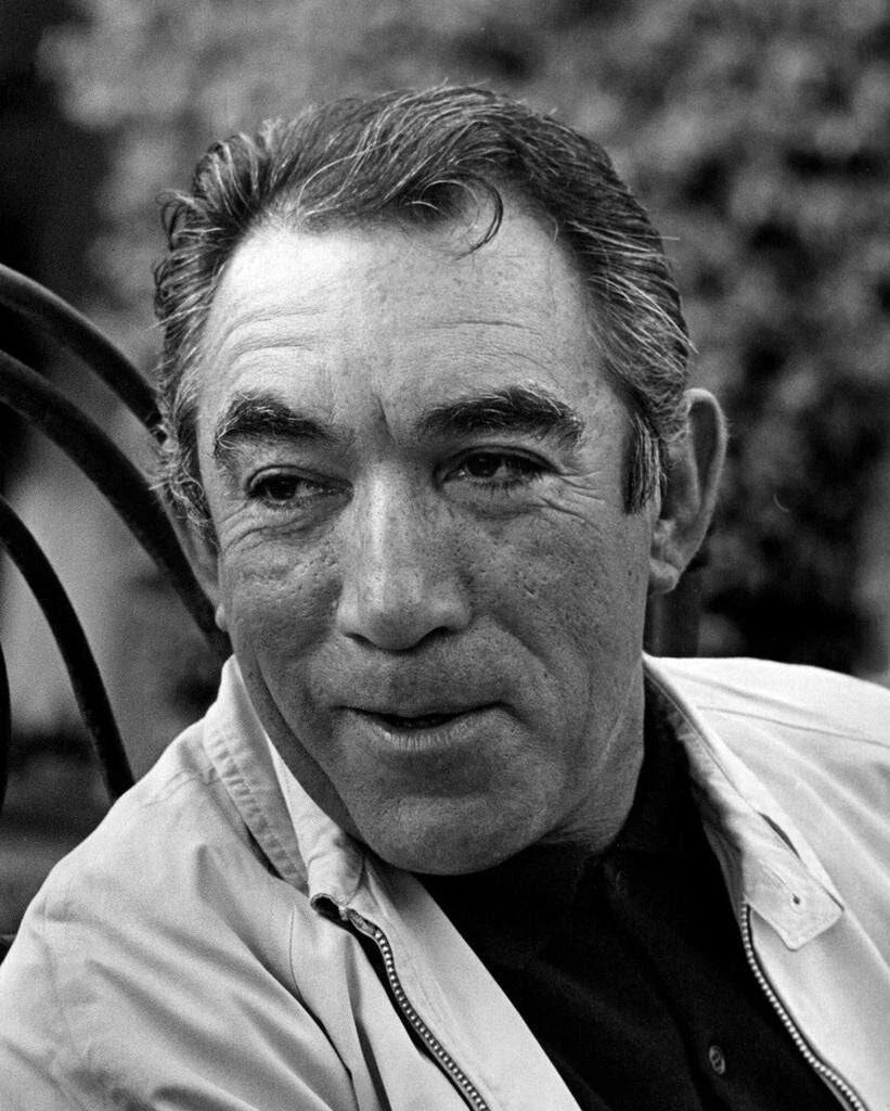 Mexican American Actor Anthony Quinn Retro Picture Photo