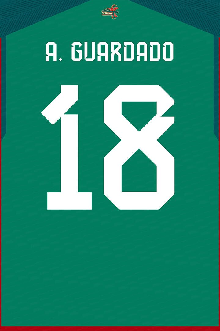 Mexico #18 Andres Guardado World Soccer Championship Wall Decor Jigsaw Puzzle