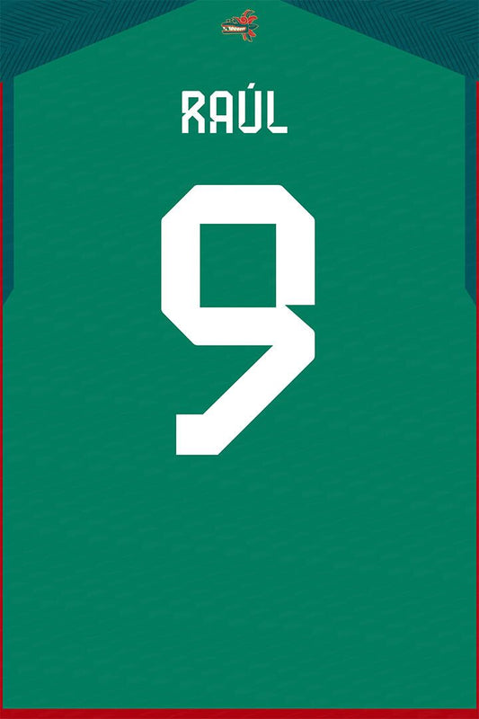 Mexico #9 Raul Jimenez World Soccer Championship Wall Art Deco Jigsaw Puzzle