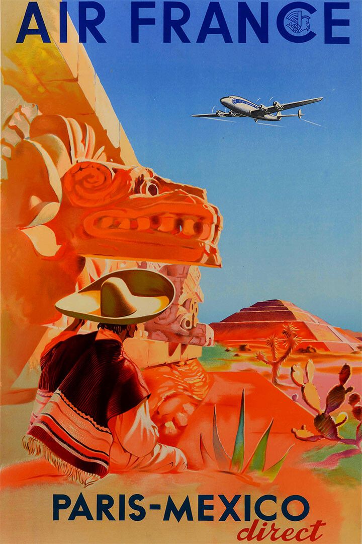 Mexico Travel Air France Country Landscape Jigsaw Puzzle