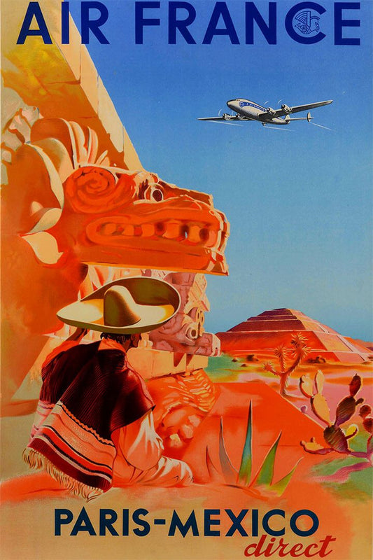 Mexico Travel Air France Country Landscape Jigsaw Puzzle