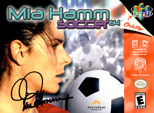 Mia Hamm Soccer 64 N64 Print Poster