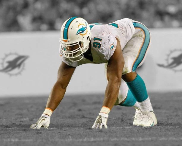 Miami Dolphins Cameron Wake Glossy Magnet Spotlight Football Magnet