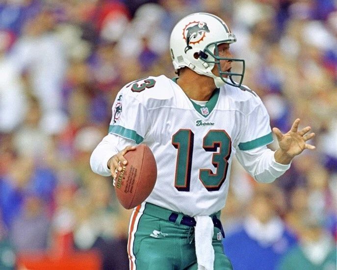 Miami Dolphins Dan Marino Glossy Keychain Keychain