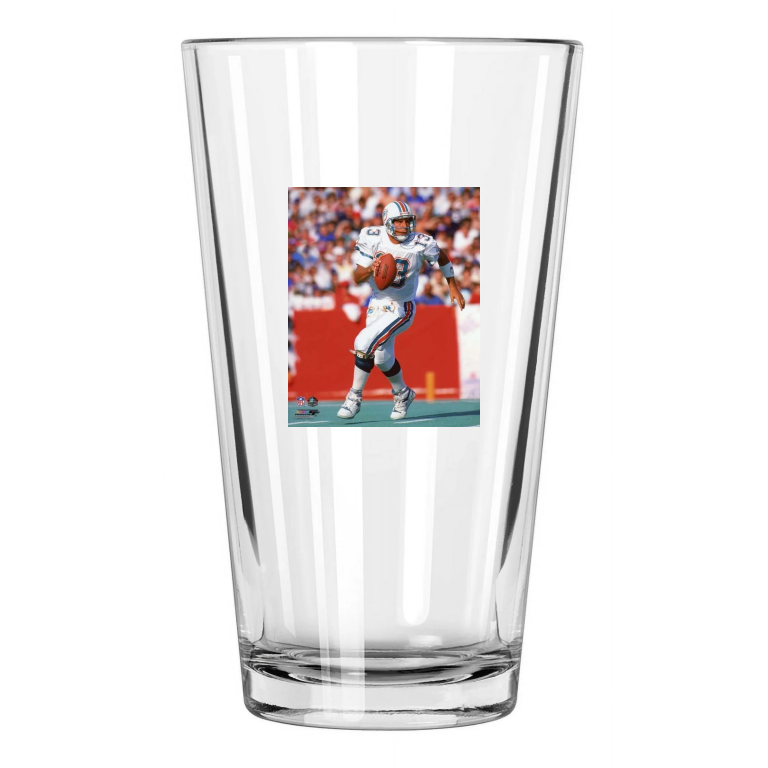 Miami Dolphins Dan Marino Photo Nfl Football Pint Beer Drinking Glass