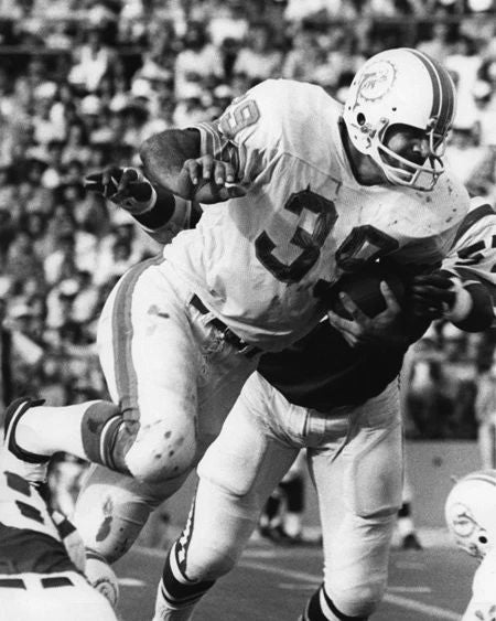 Miami Dolphins Larry Csonka Glossy Magnet Nfl Football Print Hof 87