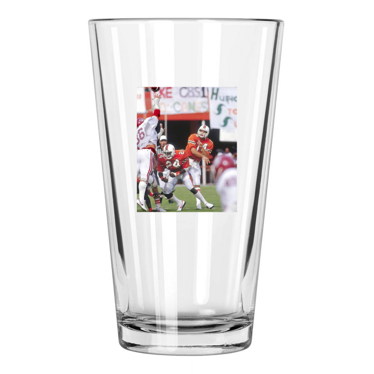 Miami Hurricanes Vinny Testaverde College Football Pint Beer Drinking Glass