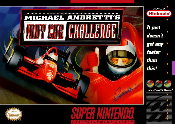 Michael Andretti S Indy Car Challenge (Usa) Snes Print Poster