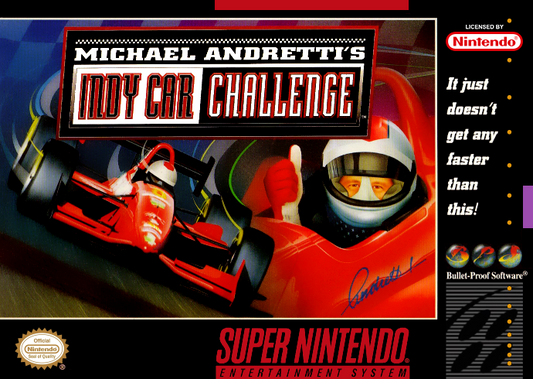 Michael Andretti S Indy Car Challenge (Usa) Snes Print Poster