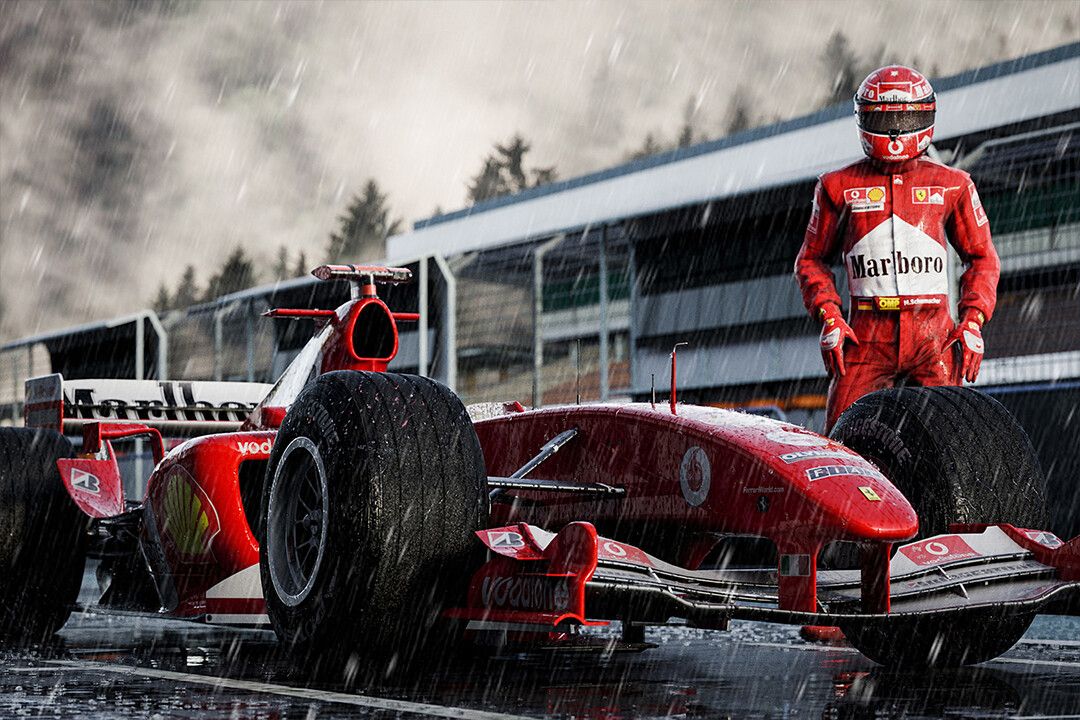 Michael Schumacher Mercedes F1 Racing Driver Jigsaw Puzzle