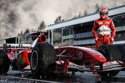 Michael Schumacher Mercedes F1 Racing Driver Jigsaw Puzzle