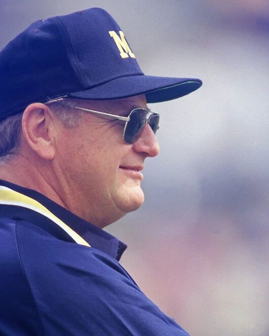 Michigan Coach Bo Schembechler Glossy Magnet College Football Print Hof 93 1