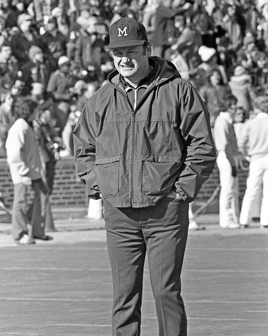 Michigan Coach Bo Schembechler Glossy Keychain College Football Print Hof 93 2