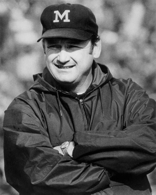 Michigan Coach Bo Schembechler Glossy Magnet College Football Print Hof 93 3