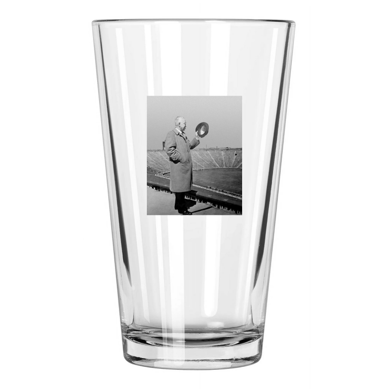 Michigan Coach Fielding Yost College Football Hof 51 Pint Beer Drinking Glass