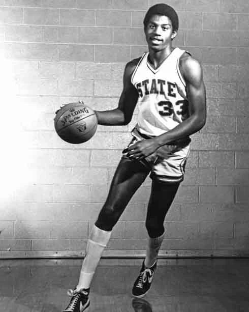 Michigan State Ervin 'Magic' Johnson Glossy Magnet College Print