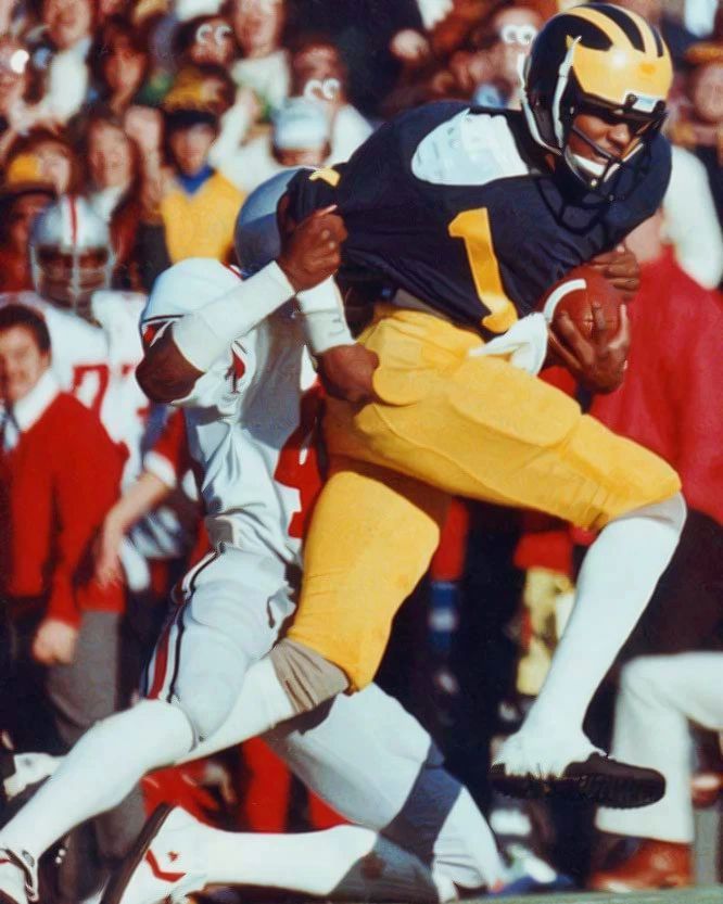 Michigan Wolverines Anthony Carter Glossy Keychain College Football Print 1