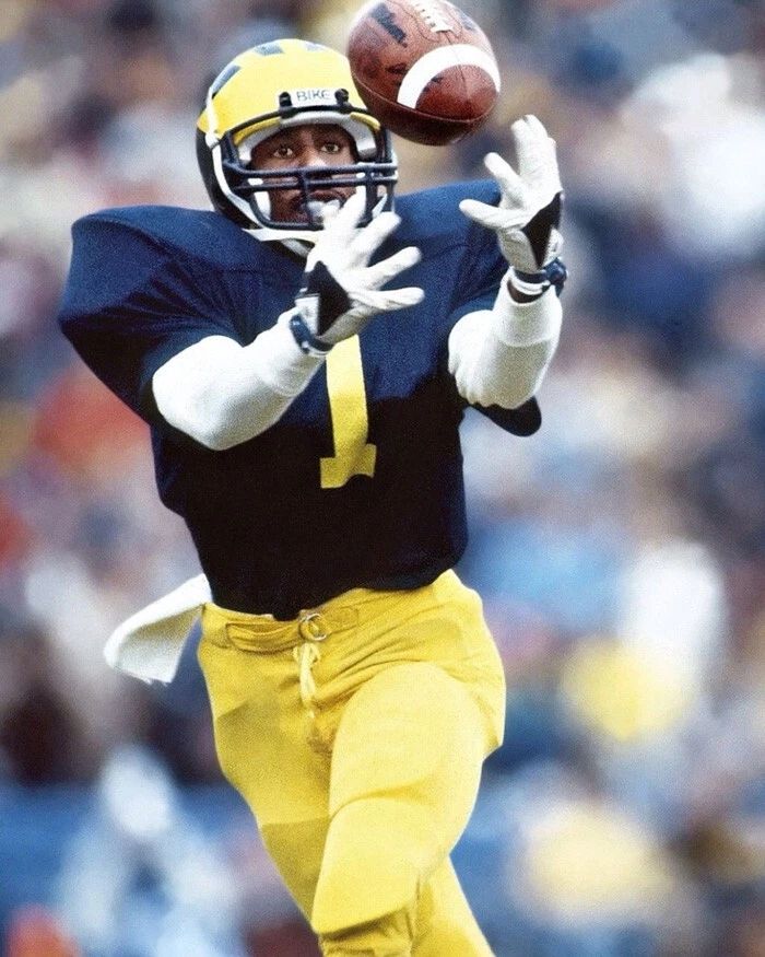 Michigan Wolverines Anthony Carter Glossy Keychain College Football Print 2