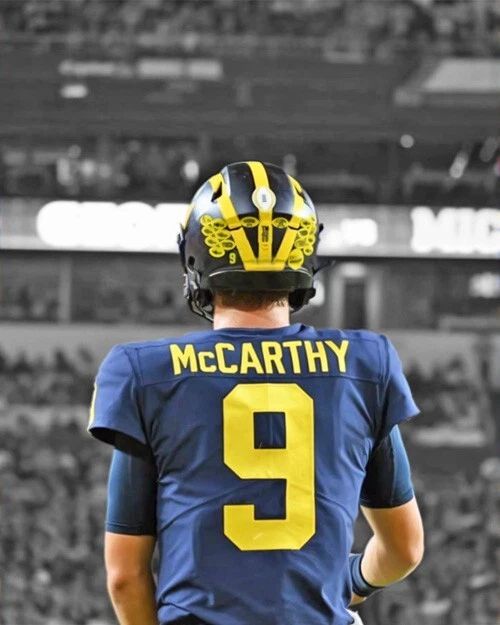 Michigan Wolverines Jj Mccarthy Glossy Keychain Spotlight Keychain 1