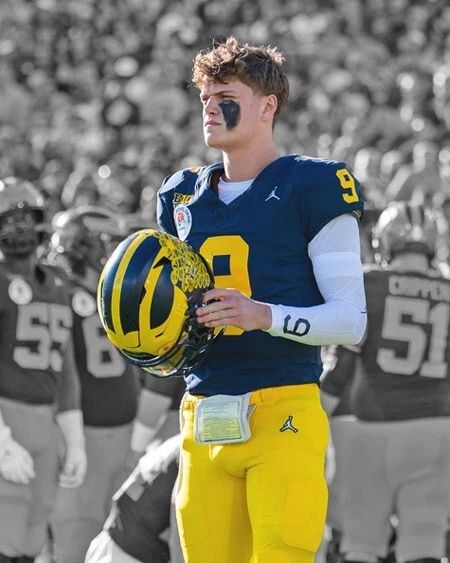 Michigan Wolverines Jj Mccarthy Glossy Keychain Spotlight Keychain 3
