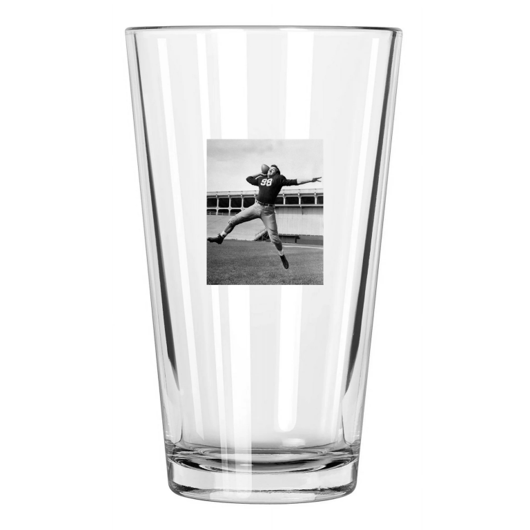 Michigan Wolverines Tom Harmon Photo College Heisman Pint Beer Drinking Glass