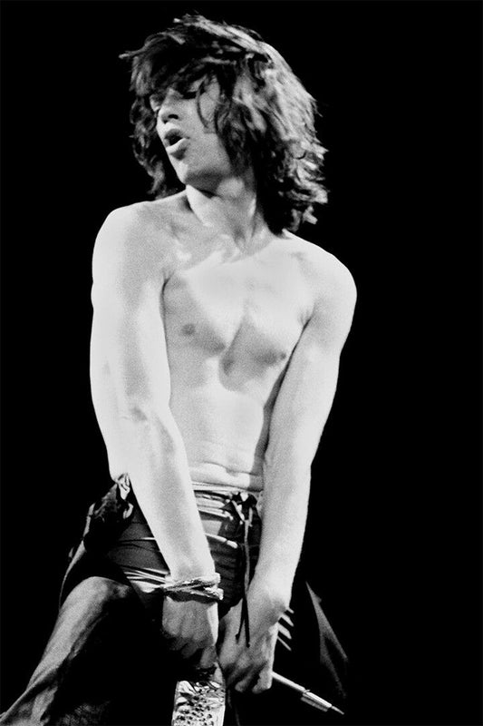Mick Jagger On Stage Filmmaker And Actor Print Jigsaw Puzzle