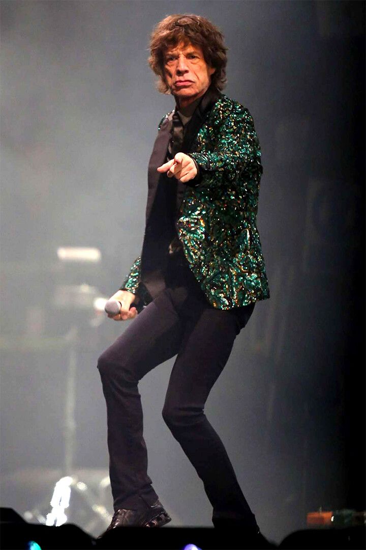 Mick Jagger On Stage Musician Filmmaker Print Jigsaw Puzzle