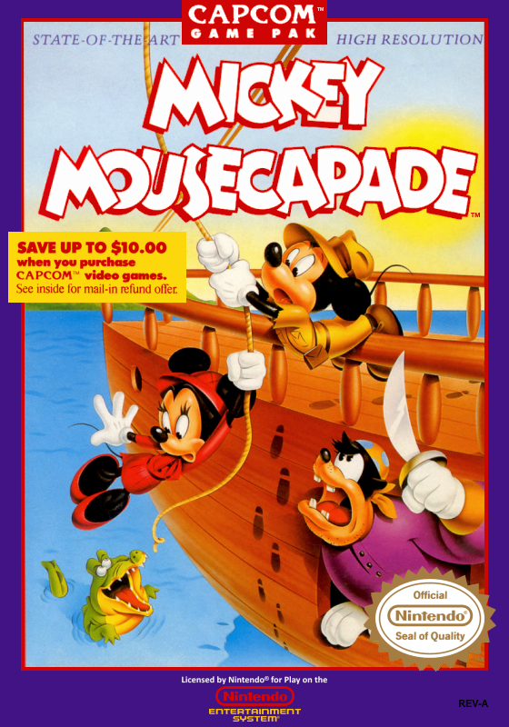 Mickey Mousecapade (Usa) Nes Print Poster