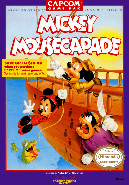 Mickey Mousecapade (Usa) Nes Print Poster