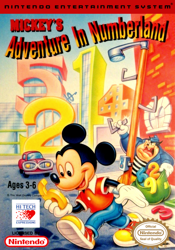 Mickey S Adventure In Numberland (Usa) Nes Print Poster