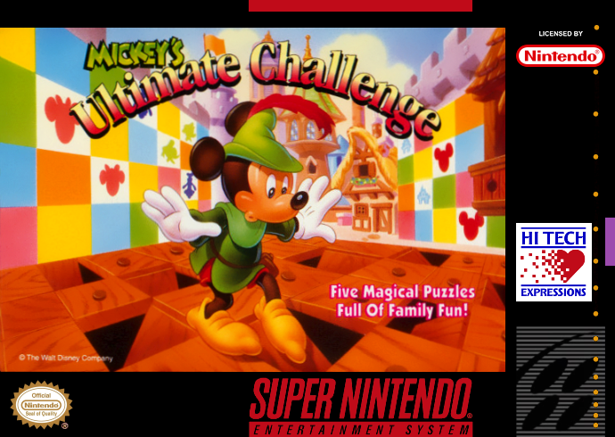 Mickey S Ultimate Challenge (Usa) Snes Print Poster