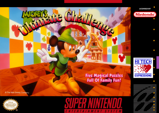 Mickey S Ultimate Challenge (Usa) Snes Print Poster
