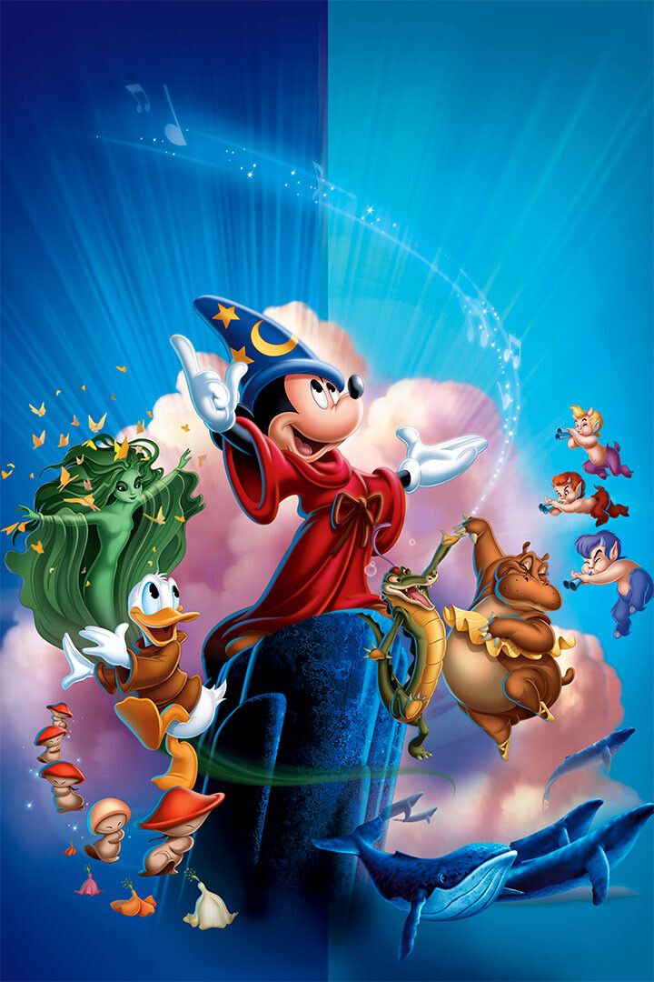 Micky Mouse In Fantasia Animation Print Jigsaw Puzzle
