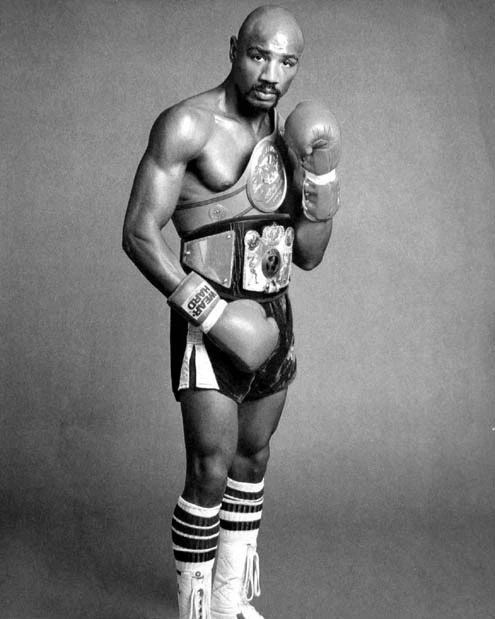 Middleweight Boxer Marvin Hagler Keychain Boxing Print Portrait Glossy Keychain