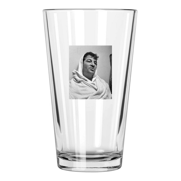 Middleweight Boxer Rocky Graziano Photo Boxing 1 Pint Beer Drinking Glass