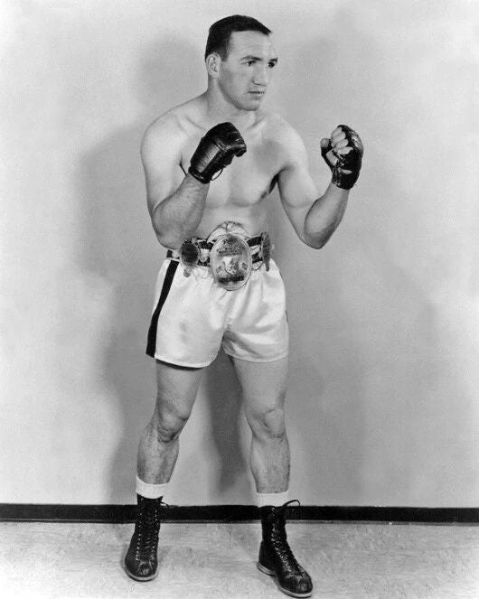 Middleweight Champion Gene Fullmer Glossy Boxing Keychain Pose Keychain 1